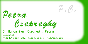 petra csepreghy business card